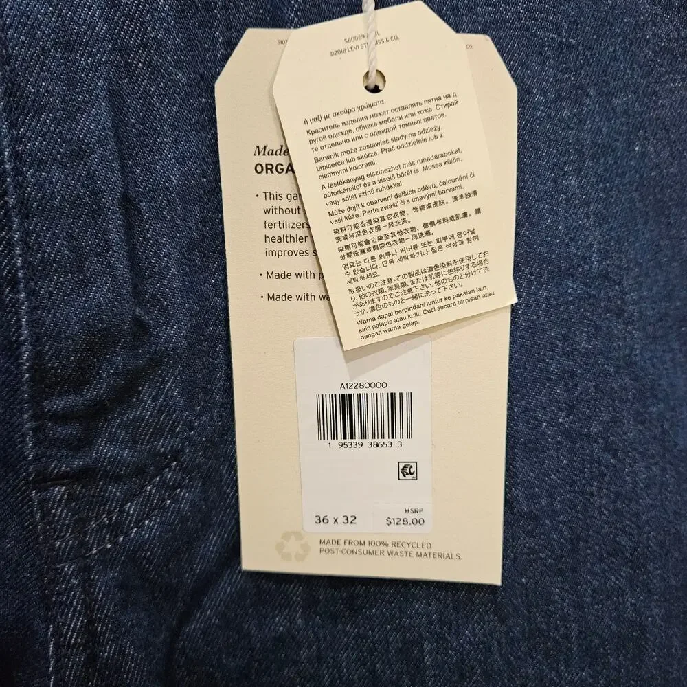 Levi's Men's [Read] Jeans Stay Loose Straight Leg Dark Blue Size 36x32(31)